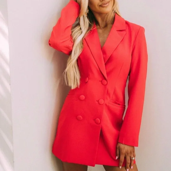 strapless open back dress Open-back Crystal Blazer Dress – Royal Boutique main image 0